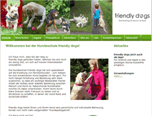Tablet Screenshot of friendly-dogs.vereinsblick.de